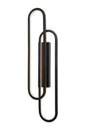 Applique da parete LED integrato 35W nera THELMA Lucide