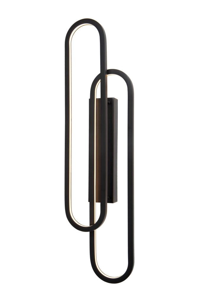 Applique da parete LED integrato 35W nera THELMA Lucide