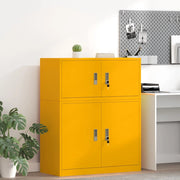 Armadio Giallo senape 90 x 40 x 40 cm Acciaio 891631