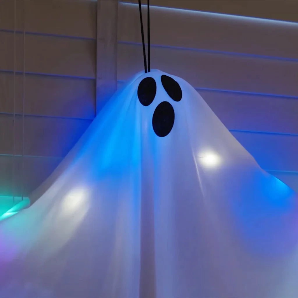 Fantasma appeso di Halloween 3 pcs Bianco 52 x 62 cm Poliestere 42020046