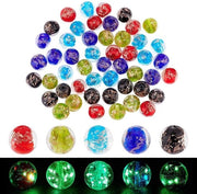 Accessori luminosi per gioielli - 50 pezzi - Perline rotonde libere - Ideali per collane e bracciali - Artigianato creativo