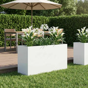 Vaso da giardino Bianco 100 x 30 x 40 cm 8005612