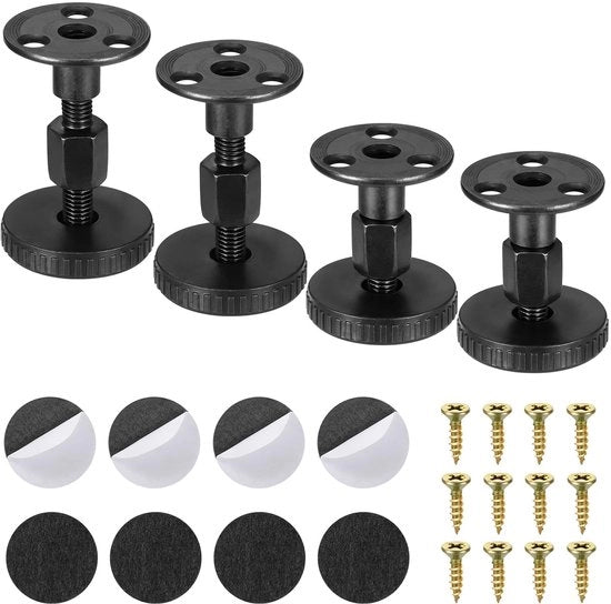 Set di supporti per mobili regolabili - Set di 4 supporti per mobili - Supporti per cassetti - Supporti per tavoli - Supporti antiscivolo - Altezza 4,3-5,3 cm - Supporti regolabili per mobili