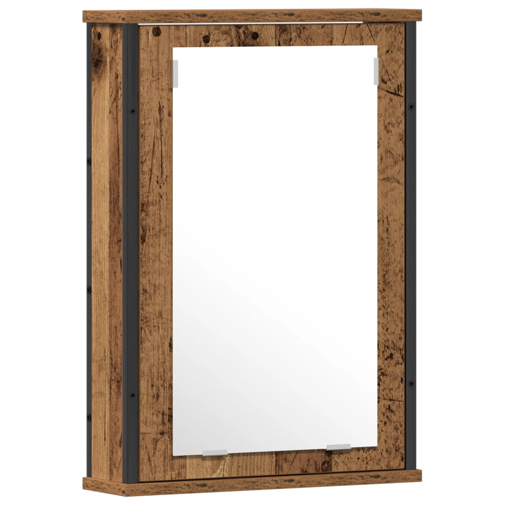 Set di mobili da bagno in 2 pezzi Legno vecchio Legno ingegnerizzato