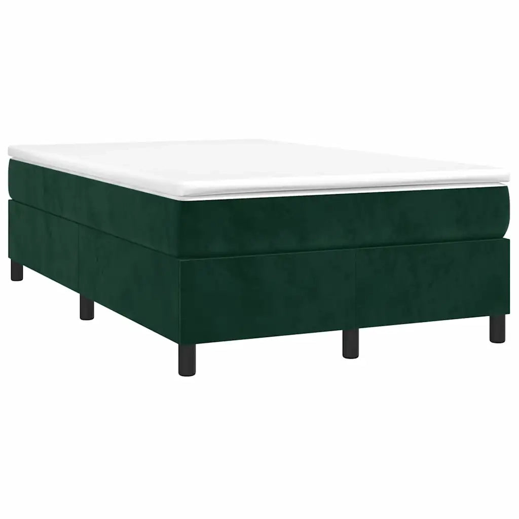 Giroletto senza Materasso Verde Scuro 120x200 cm in Velluto