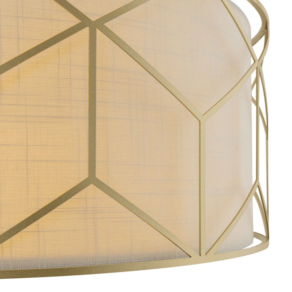 Maytoni Lampadario contemporaneo Messina 1 luce E27 oro metallo diffusore PVC