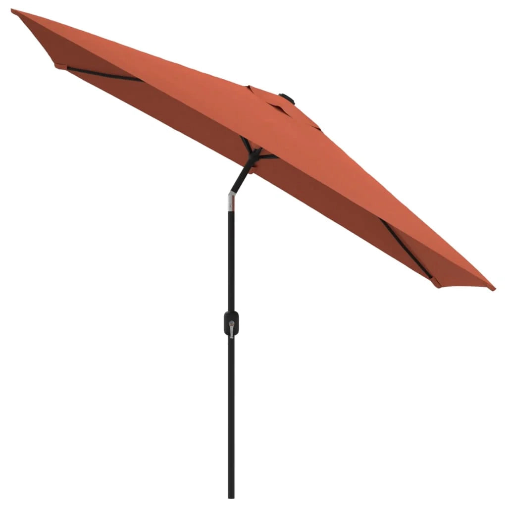 Ombrellone con palo in metallo 300 x 200 cm terracotta 02_0008136