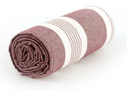 Telo Arredo Granfoulard Copritutto Cotone Made Italy Vari Disegni Arredatutto Copriletto Multiuso - 1 Piazza - Grancasa Bordeaux