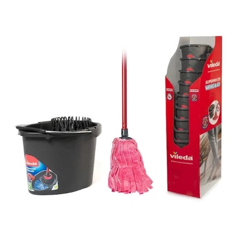 Mocio vileda universale completo i con manico in plastica colore antracite