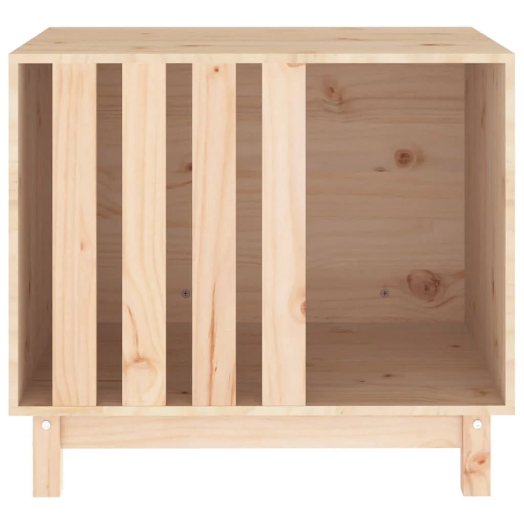Cuccia per cani 70 x 50 x 62 cm in legno massello di pino marrone 02_0043453