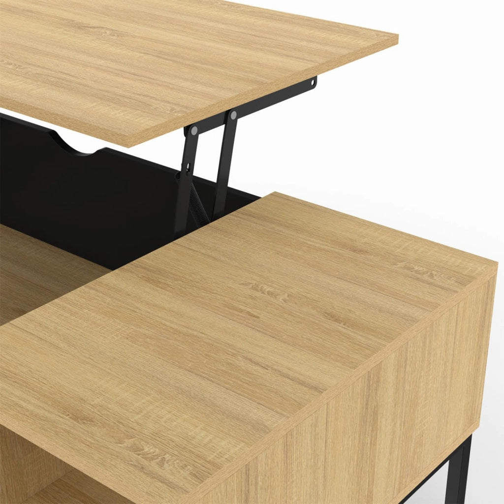 Tavolino BOSTON con contenitore dal design industriale