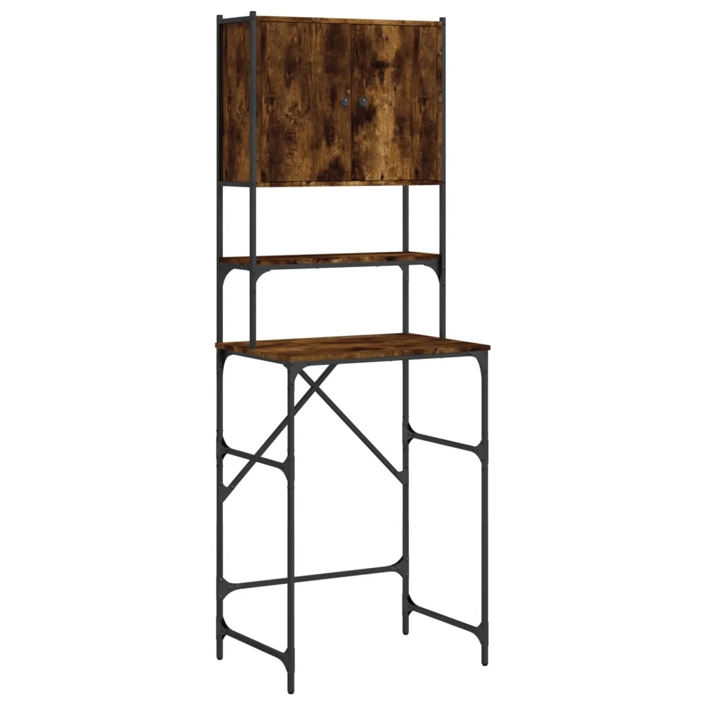 Mobile per Lavatrice Rovere Fumo 68x48,5x194 cm 838975