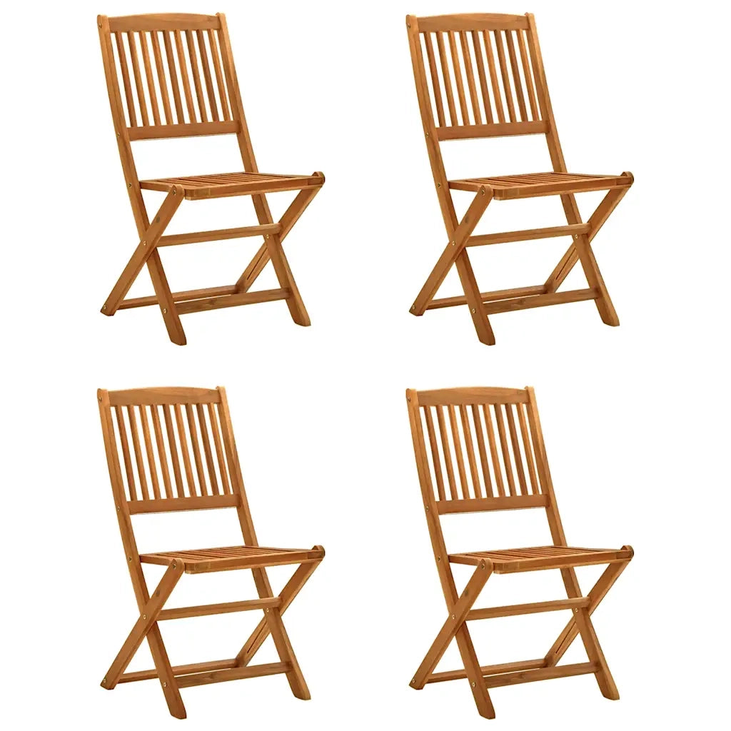 Set da Pranzo per Giardino 5 pz in Legno Massello di Acacia 3203353