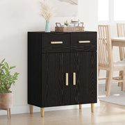 Credenza-Buffet-Armadio da cucina Rovere nero 34 x 69.5 x 89 cm Legno multistrato