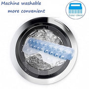 Mat antiscivolo per vasca da bagno extra lungo, lavabile in lavastoviglie, con pinze di fissaggio 100 x 40 cm (trasparente)