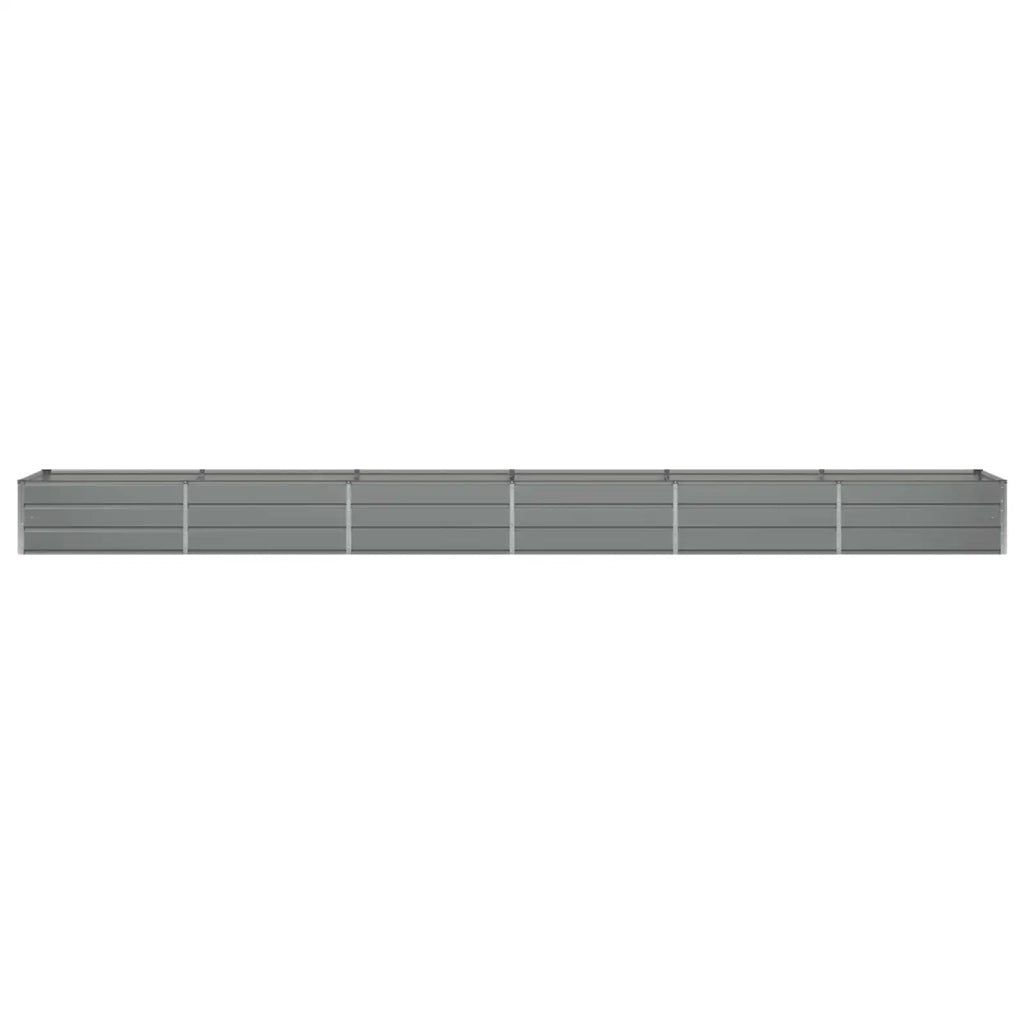 Fioriera Grigio chiaro 600 x 80 x 45 cm Acciaio