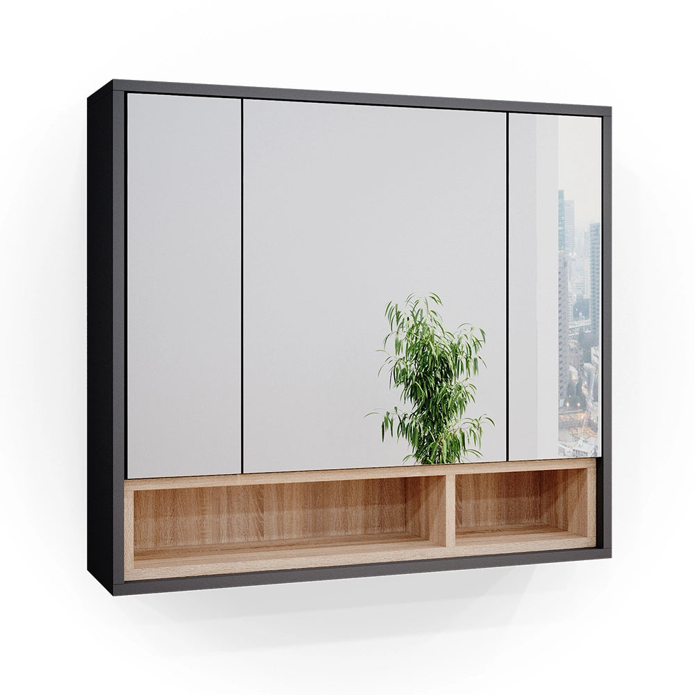 Vicco Specchio contenitore bagno Antracite 80 x 72 cm