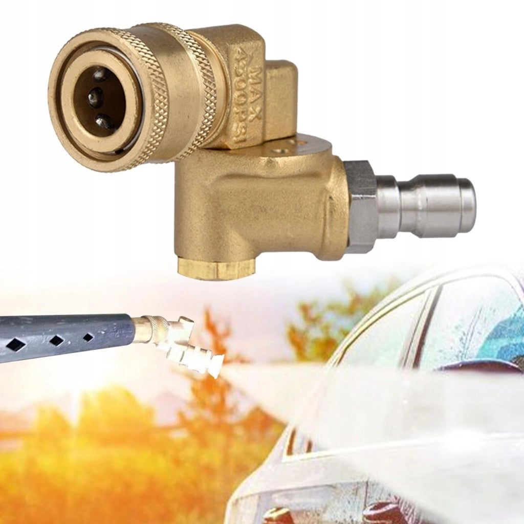 Adattatore Girevole per Ugello 1/4" – Compatibile con Idropulitrici Rosfix, Lavor | Pressione Max 4500 PSI