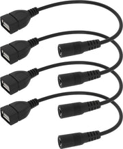Connessione di alimentazione USB A femmina - 55mm x 21mm - Adatta per piccoli dispositivi - 12cm