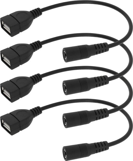 Connessione di alimentazione USB A femmina - 55mm x 21mm - Adatta per piccoli dispositivi - 12cm