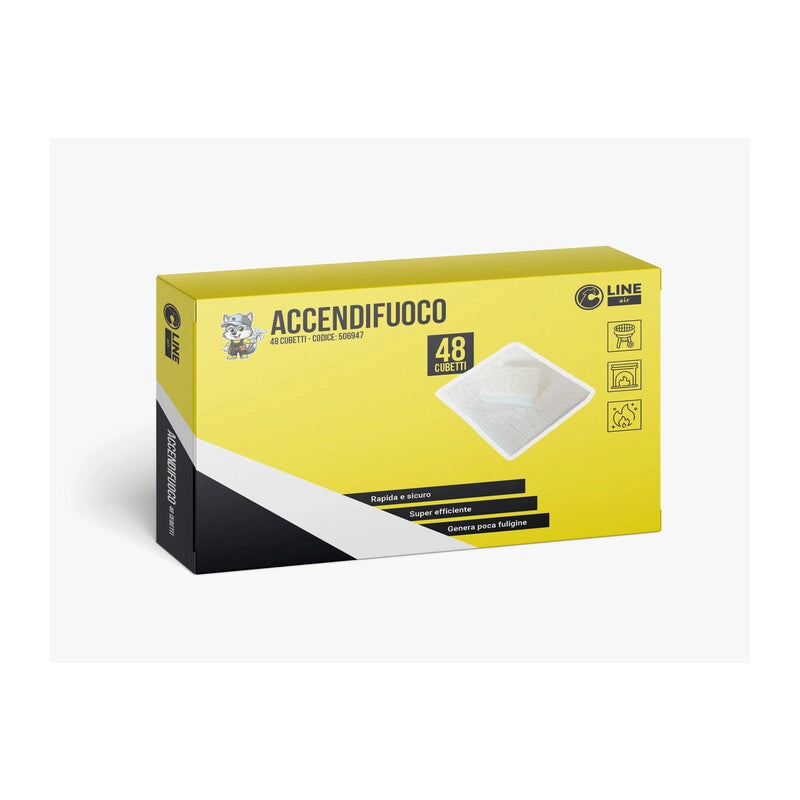 C ACCENDIFUOCO 48 CUBETTI BIANCHI 200 G- 24,0 confezione