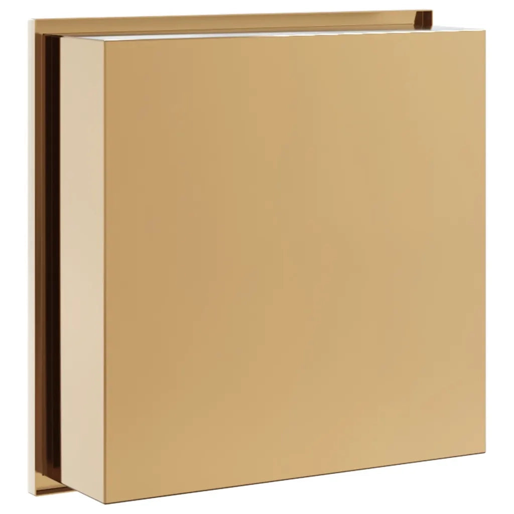Nicchia per Doccia Oro Spazzolato 32x32x9cm in Acciaio Inox CFW1426907