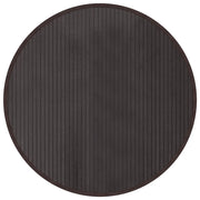 Tappeto del soggiorno | Tappeto Rotondo Marrone Scuro 80 cm in Bamb¨´