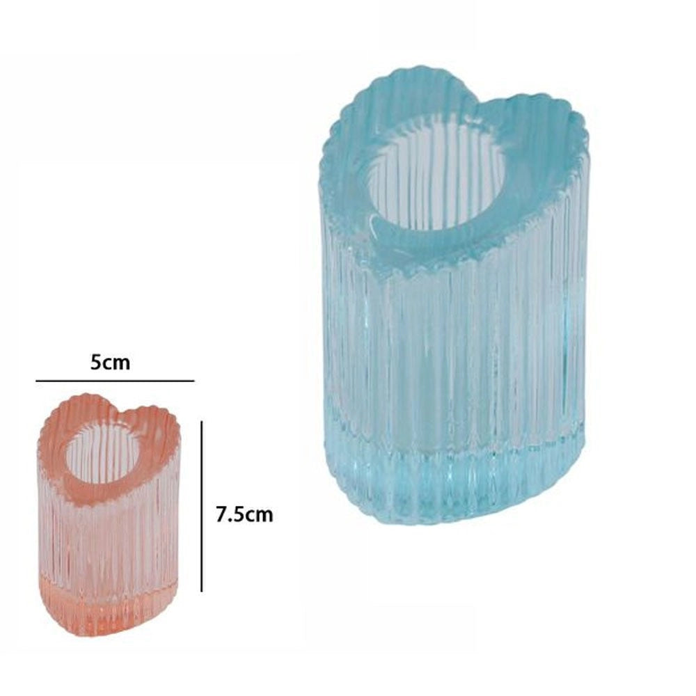Trade Shop - Porta Candela Lanterna Cuore Bomboniera Matrimonio Decorazione Tea Light 5x7.5 -
