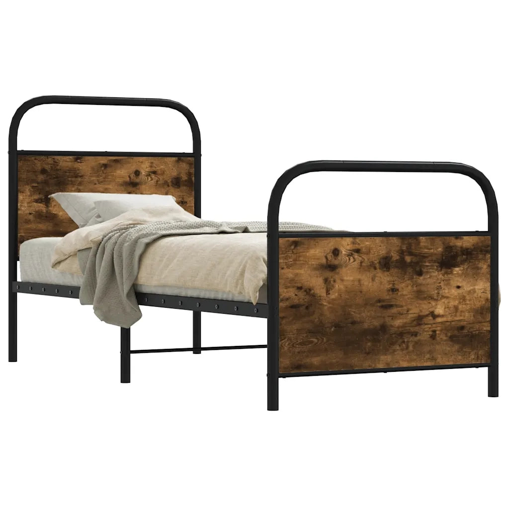 Giroletto senza Materasso Rovere Fumo 75x190 cm in Truciolato 4100217