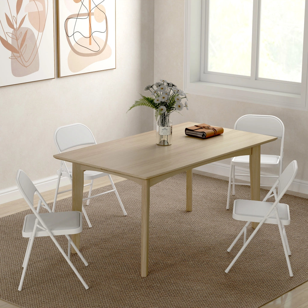 Sedia da pranzo pieghevole ¨C zephmum ¨C bianco 45x46x78 cm