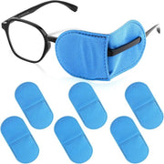 Occhiali a Contatto di Grande Dimensione in Non-Tessuto Rinnovabile per Adulti Bambini Correzione della Visione Monoculare Ambliopia Strabismo (Azzurro)