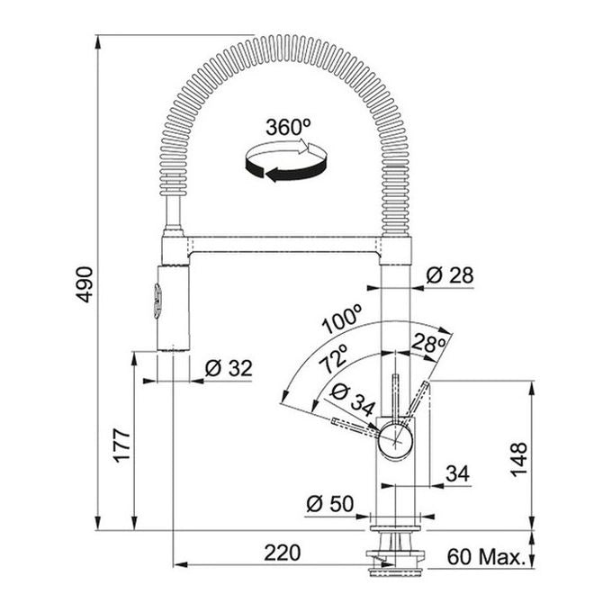 Franke 115.0486.993 rubinetto Cromo