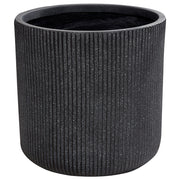 Vaso da fiori per in fibra di argilla grigio 37 x 37 x 37 cm giardino esterno terrazzo