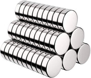 Magnetron, 60 pezzi di magneti rotondi minimagnetici per lavagne magnetiche, lavagne bianche, lavagne magnetiche, lavagne da attacchi, inclusa scatola di conservazione (10 x 3 mm)