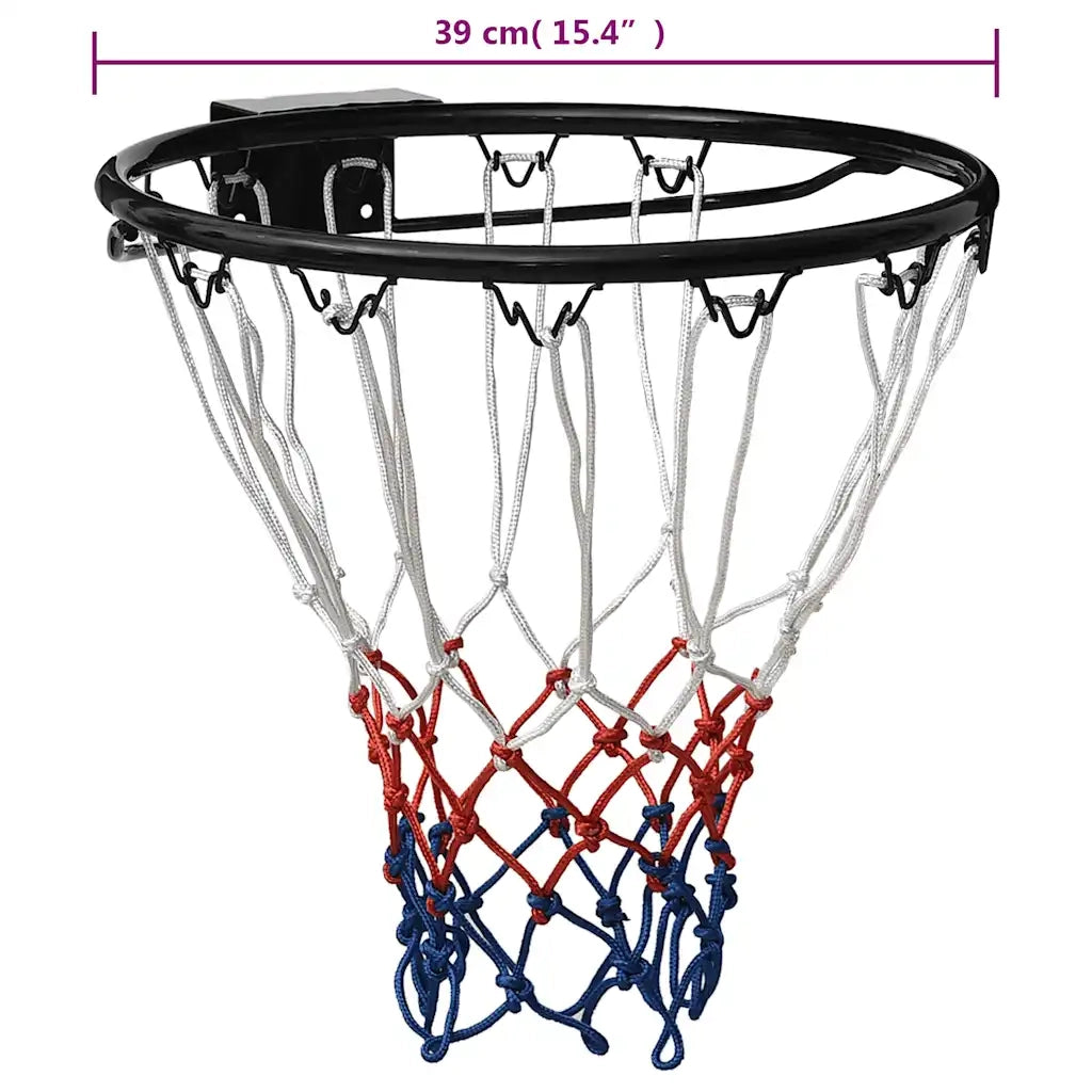Canestro da Basket Nero 39 cm Acciaio CFW8156391