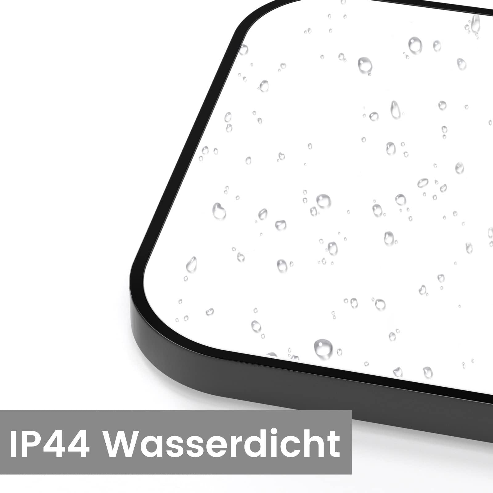 ZMH Lampada da soffitto plafoniera LED quadrata piatta 27cm 19W per camera letto corridoio