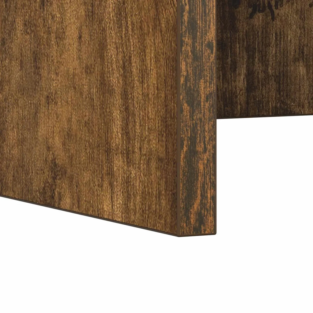 Scrivania a parete Rovere fumé 100 x 45 x 30 cm
