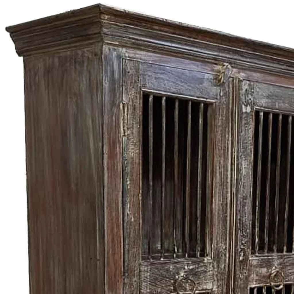 Credenza in legno artigianale 97x38x182h cm