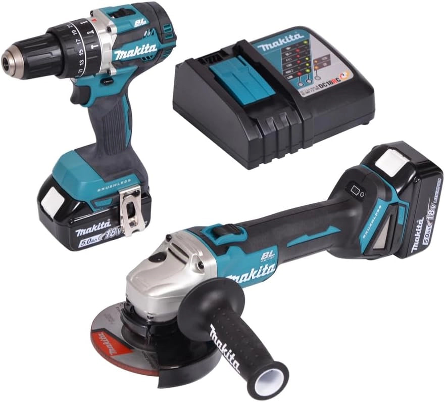 DLX2210TJ1 LXT Combo Kit, 18 V, blu, set da 5 pezzi