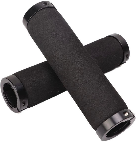 Manubri da bicicletta - Manubrio da bicicletta - Frenatura comoda - Grip a tenuta doppia - 2.2 cm - Nero