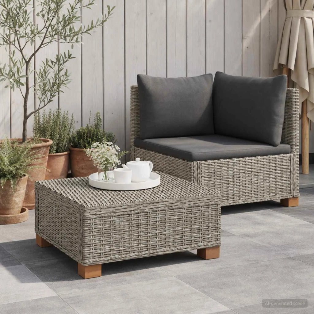 2 pz Set Lounge in Rattan con Cuscini GENDT Rattan naturale 42034404