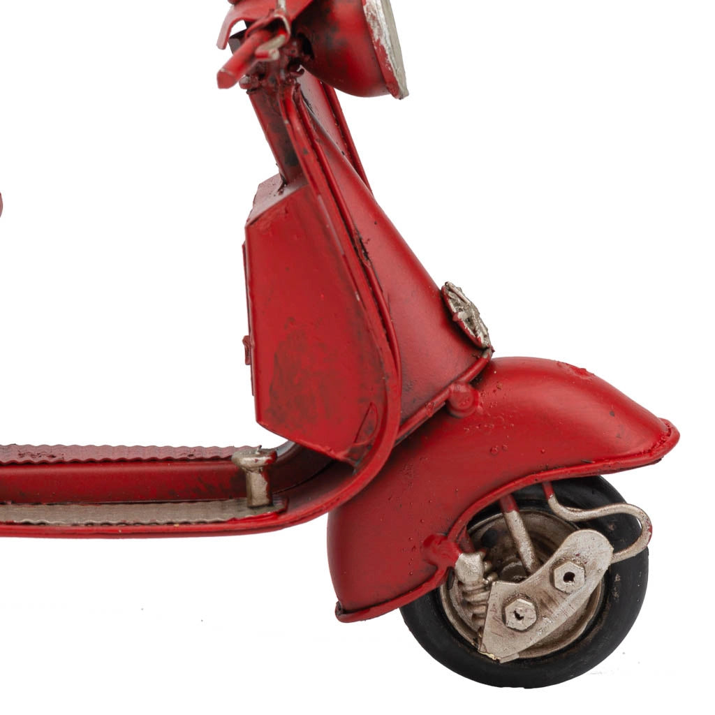 Moto in metallo rosso 17x7x11h