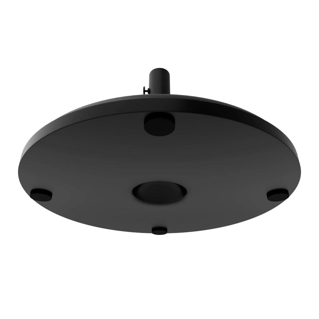 Radika - Base per Ombrellone da Giardino Rotondo Ø51 cm 25 Kg in Cemento Nero