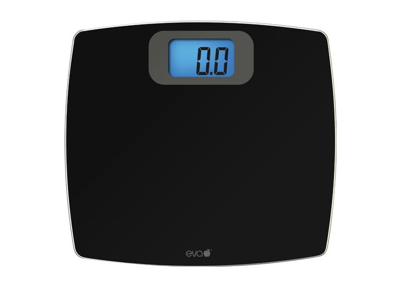 Bilancia Pesapersone Digitale in Vetro Bianca Max 200 kg div.50 g Eva Collection