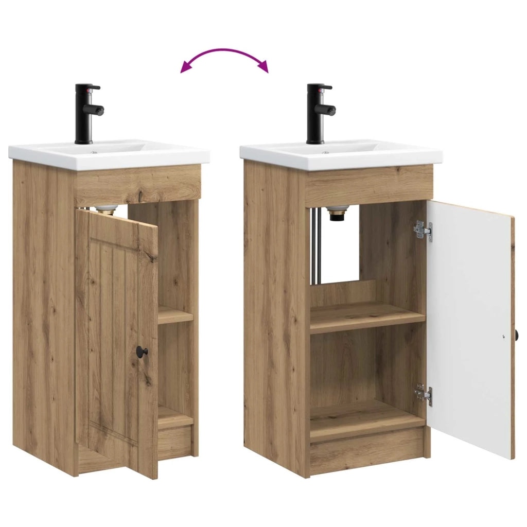 Mobile da bagno con lavabo Rovere Artigianale 42 x 40 x 84,5 cm 890033