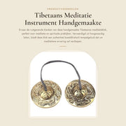 Clochetta di Meditazione Professionale - Strumento Tibetano - Lame di Latta a Mano - Dimensioni 2.6 pollici - Alta Qualità - Servizio Orientato al Cliente - Orologio