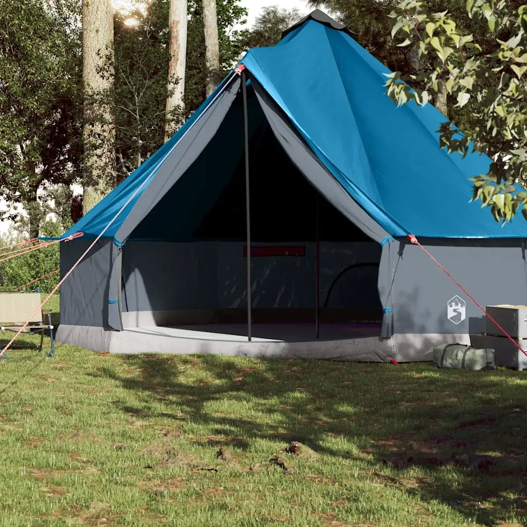 Tenda Familiare Tipi per 10 Persone-Tenda da campeggio Blu Impermeabile