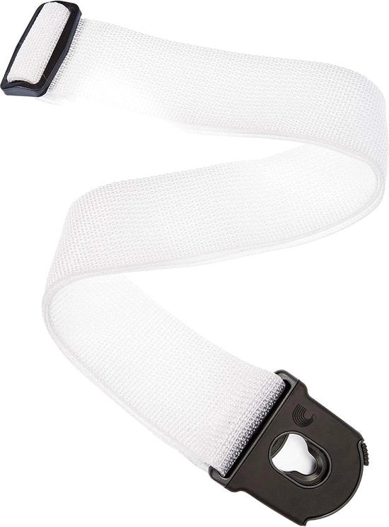 Cinturino di chiusura per chitarra - Accessori per chitarra elettrica e acustica - Cinturino per basso - Bianco