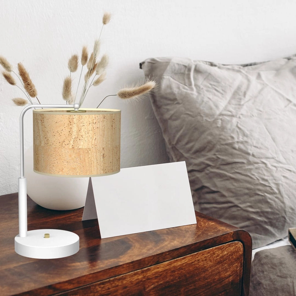 Lampada da tavolo Milagro CORK bianco/sughero 1xE27 60W