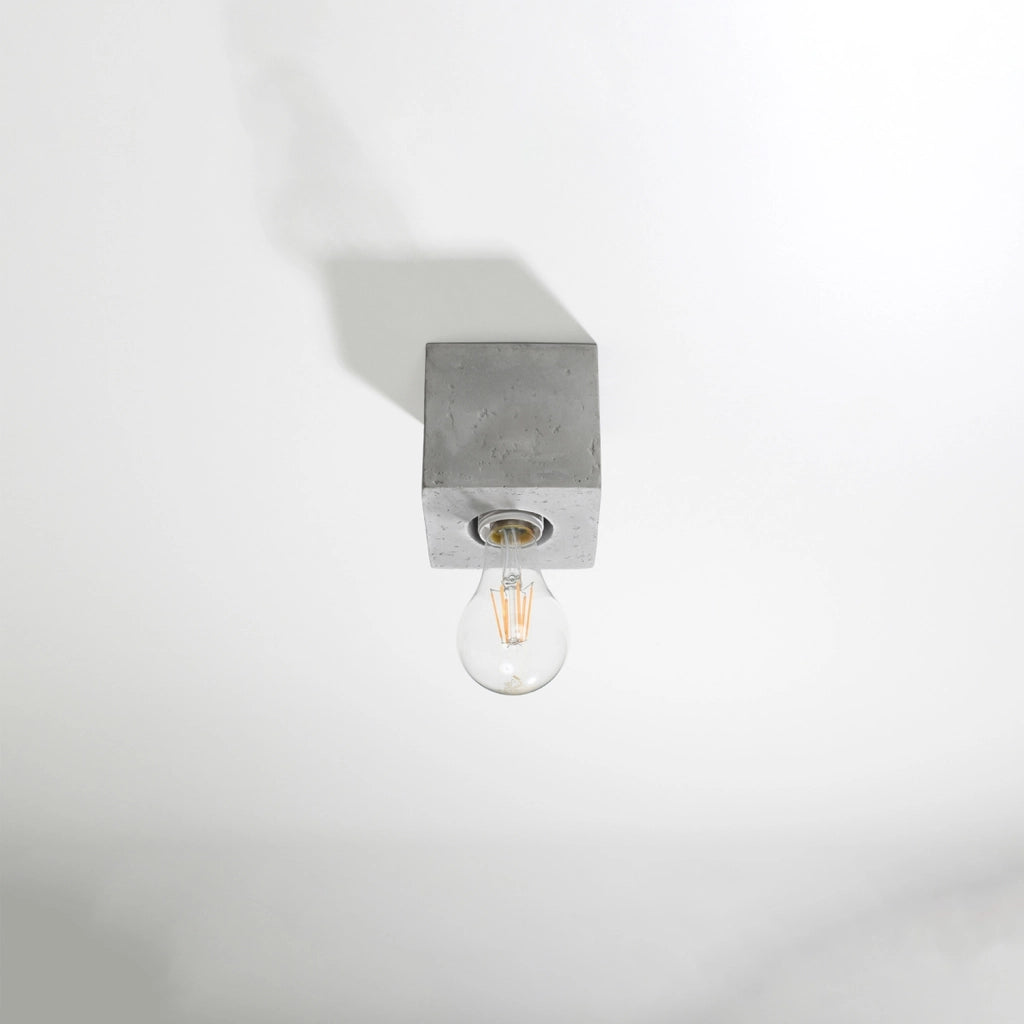 Spot soffitto in cemento grigio E27 Pure Lume DORMA PU.0681